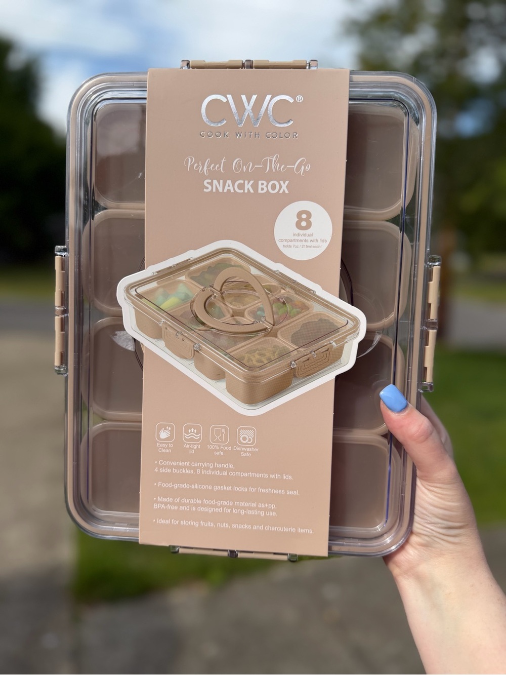 CWC Perfect On-The-Go Snack Box in Taupe